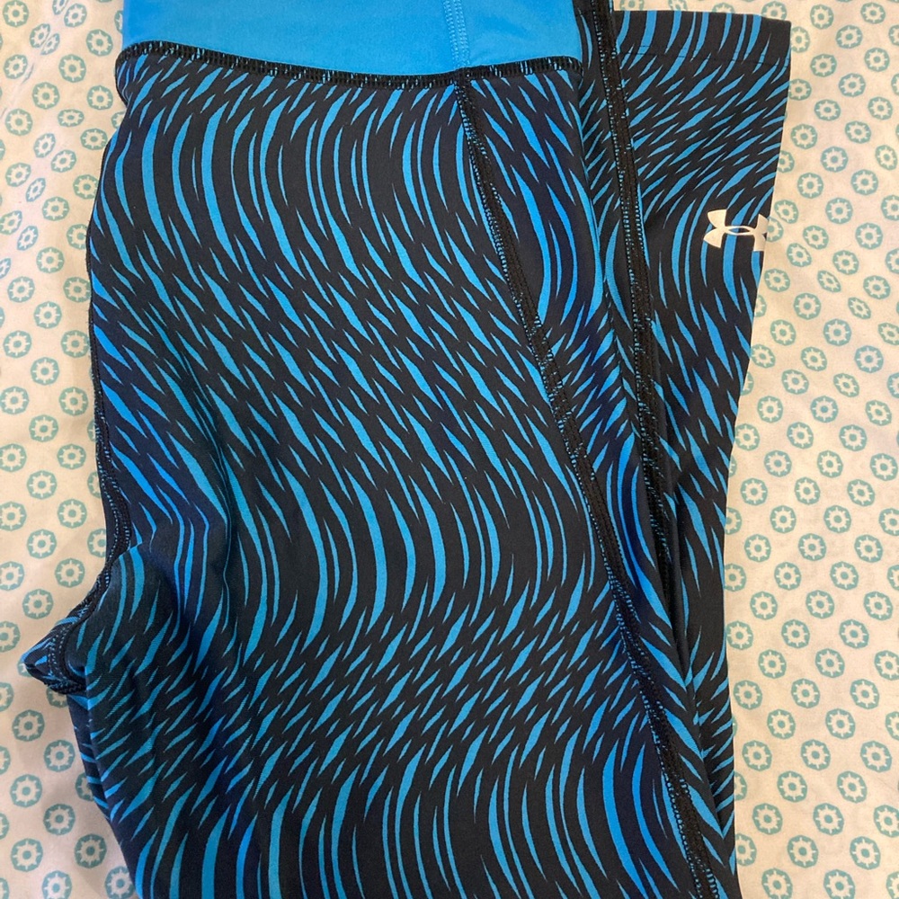 Capri length under armour compression workout leggings